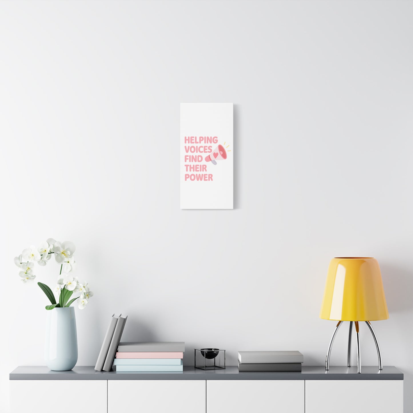 Helping Voices Find Their Power Poster | SLP Office Wall Art | Speech Therapy Printable | AAC, SLPA,Classroom Decor |Empowerment Quote Print