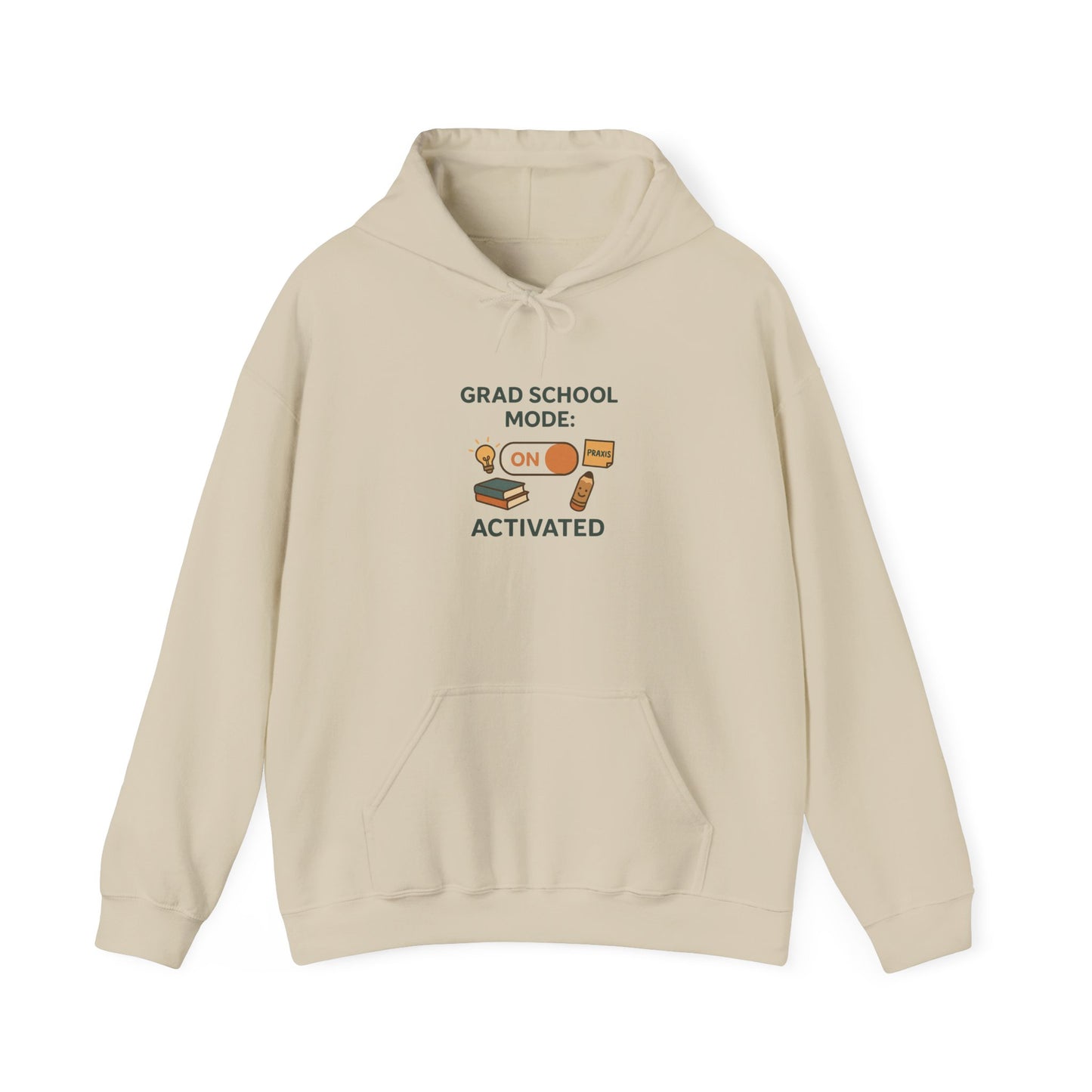 Grad School Mode Activated Hoodie | SLP Grad Student Sweatshirt | Praxis Exam Study Wear | Future Therapist Gift |Unisex Cozy College Hoodie