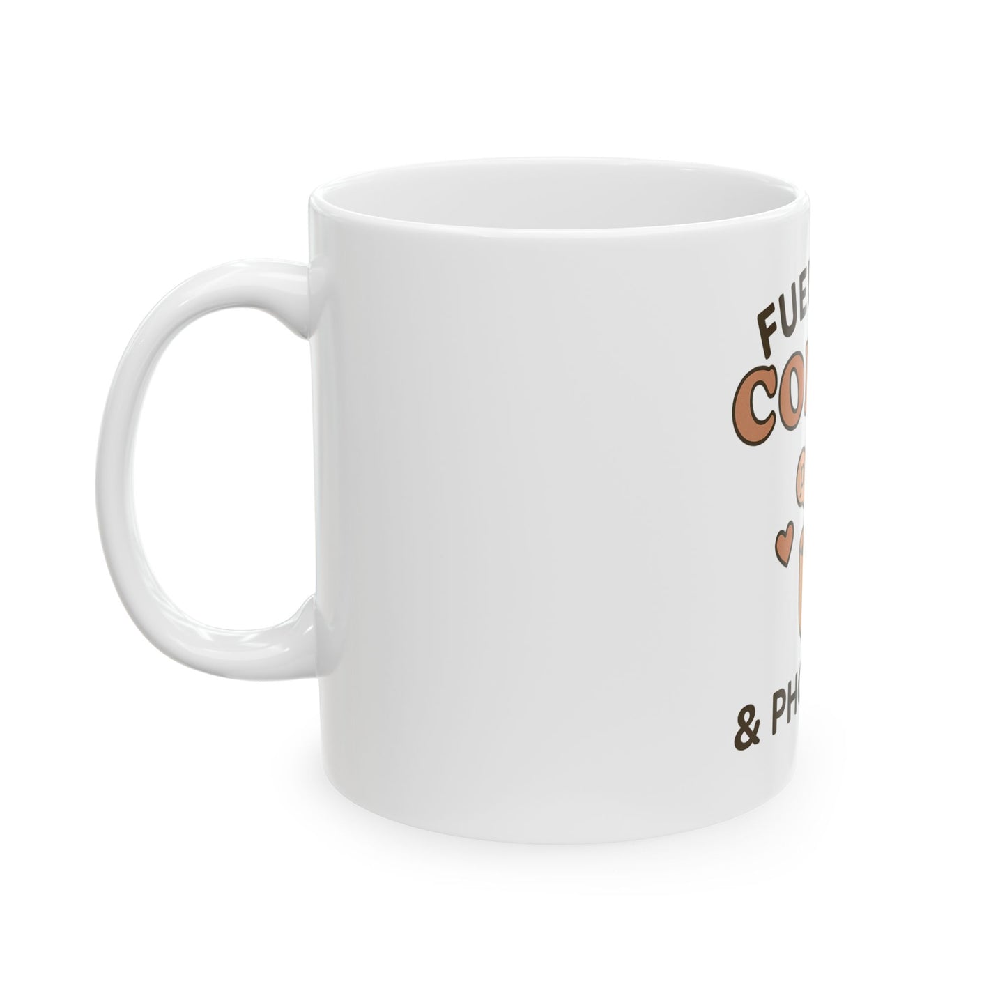 Fueled by Coffee and Phonemes Mug – SLP Coffee Cup | Speech Therapist Gift | Funny Speech Pathology Grad Student Mug | SLPA Desk Accessory