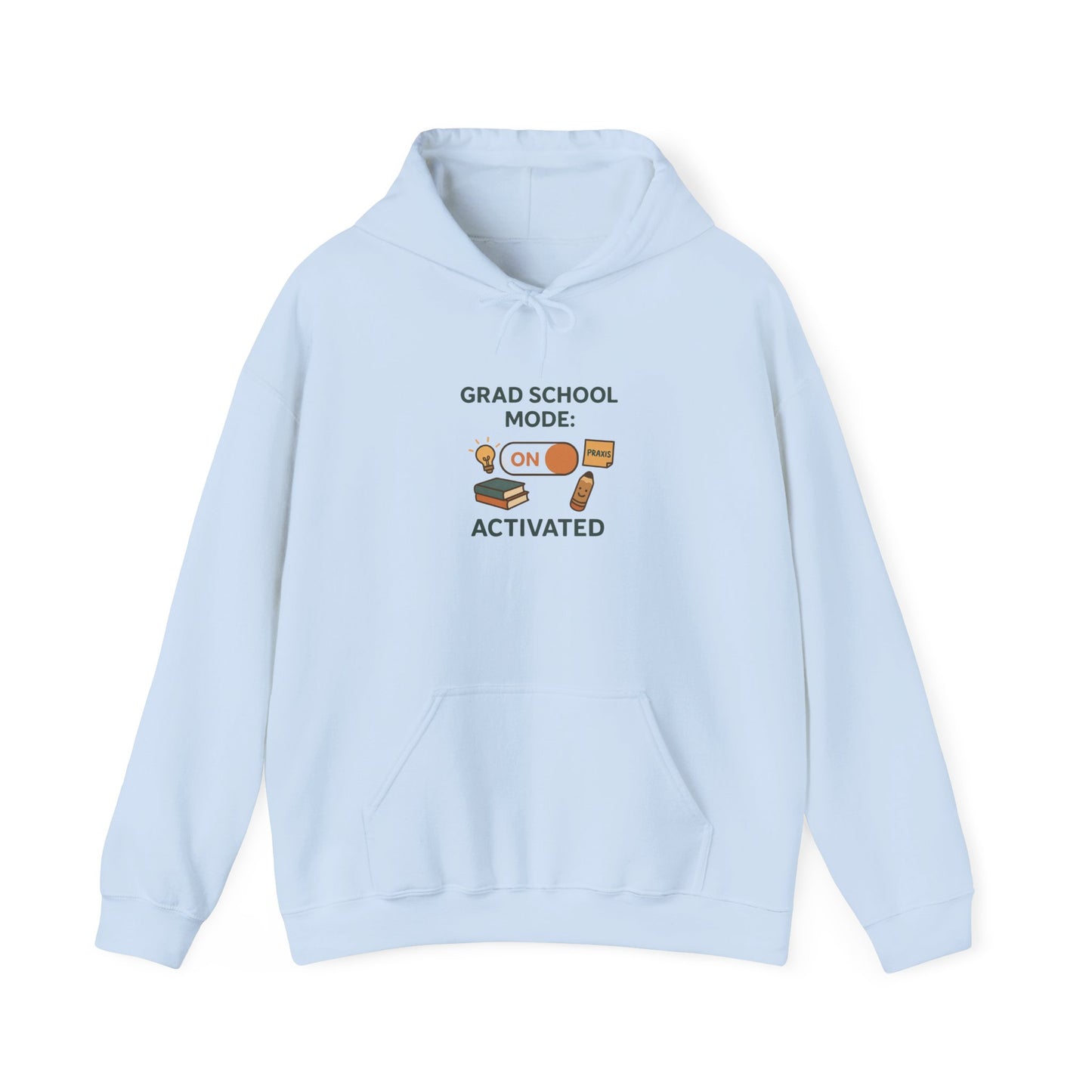 Grad School Mode Activated Hoodie | SLP Grad Student Sweatshirt | Praxis Exam Study Wear | Future Therapist Gift |Unisex Cozy College Hoodie