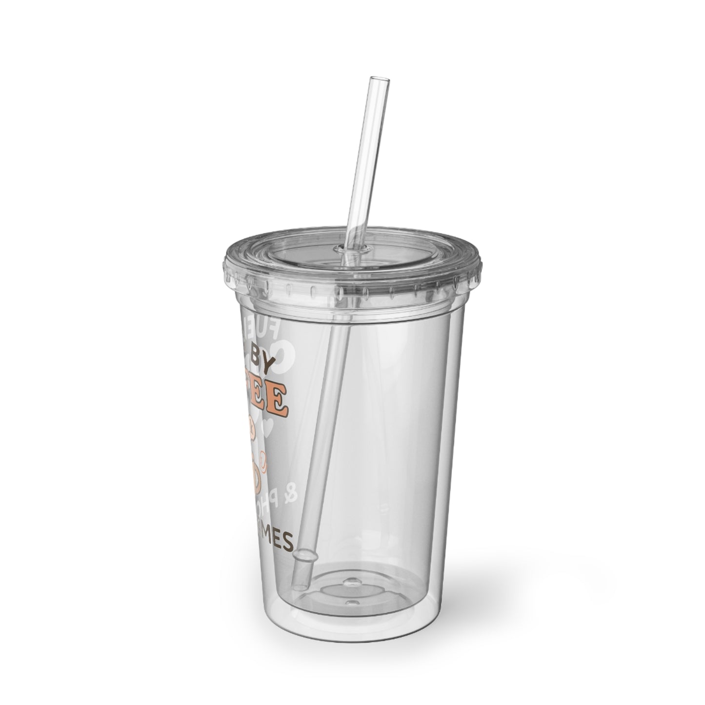 Fueled by Coffee and Phonemes Acrylic Cup– SLP Coffee Cup | Speech Therapist Gift | Funny Speech Pathology Grad Student Mug | SLPA Desk Accessory