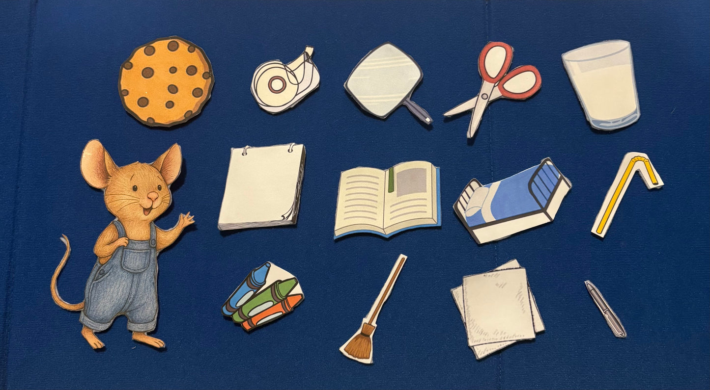 Felt Board Story Set – If You Give a Mouse a Cookie | Speech Therapy Manipulatives | Preschool Story Retell Props | SLP Visual Supports