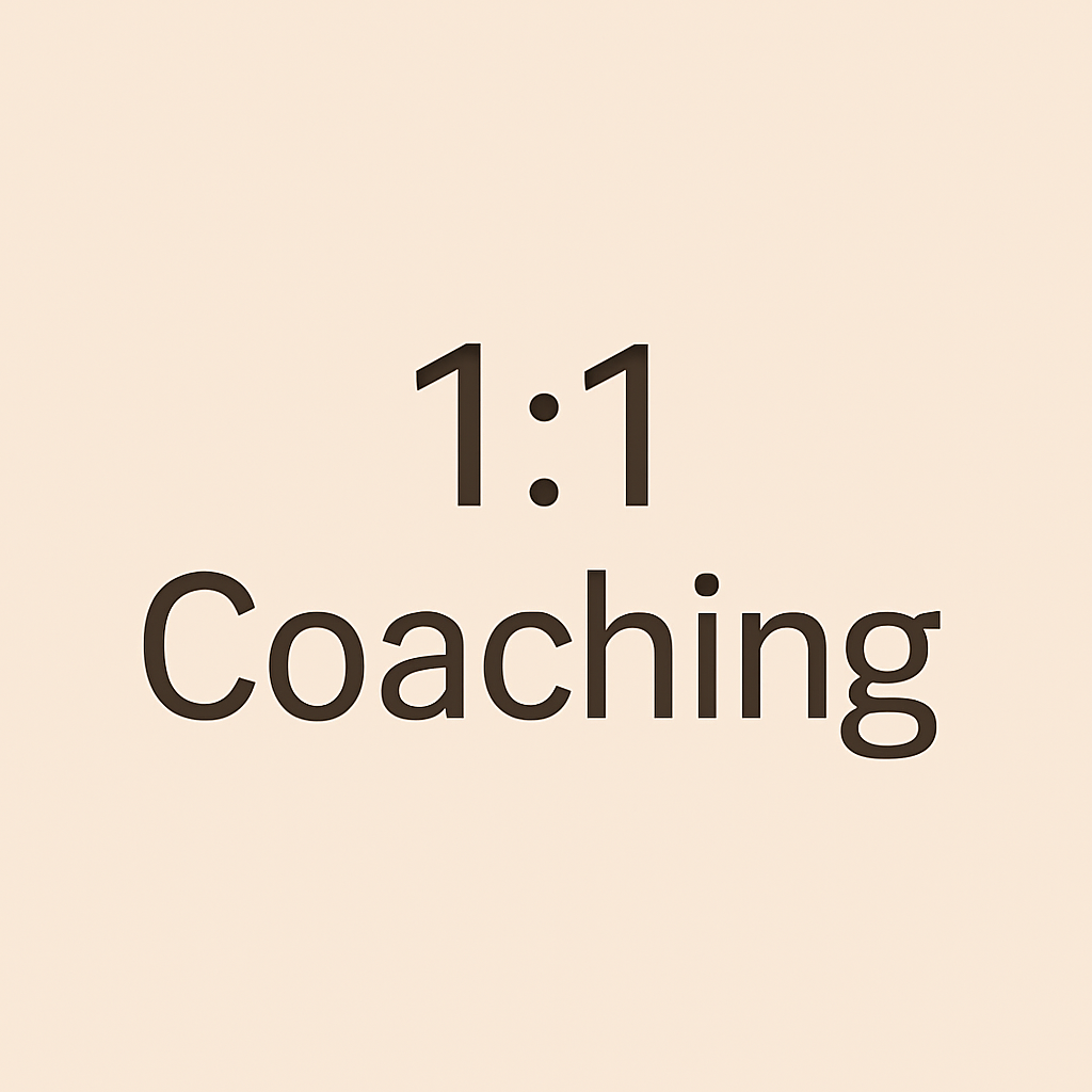 1:1 Coaching Packages