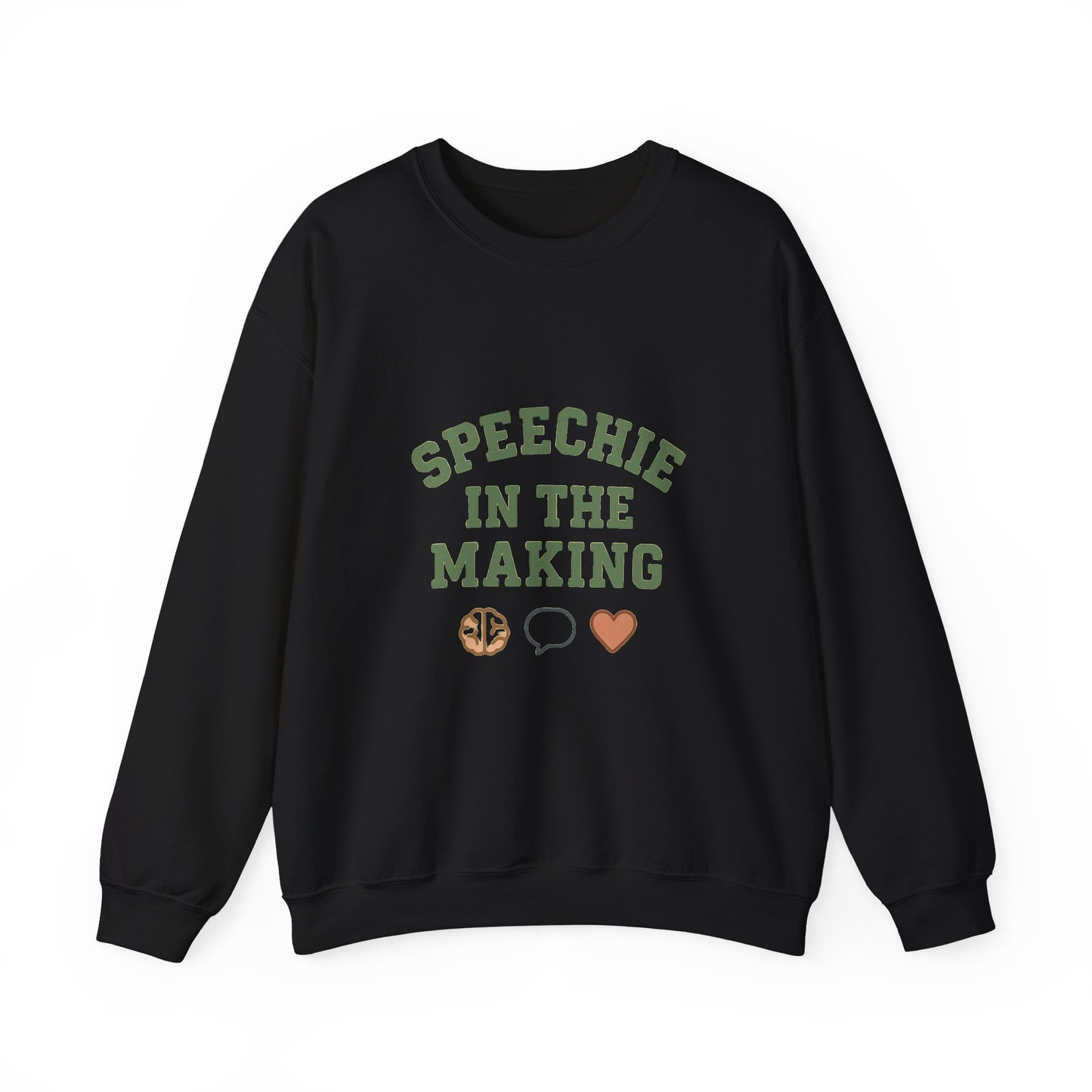 Speechie in the Making Sweatshirt | SLP Grad Student Crewneck | SLPA, CFY, Future Speech Therapist Gift | Brain, Speech Bubble, Heart Icons