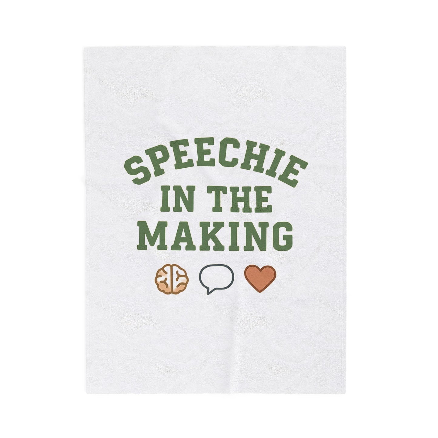 Speechie in the Making Blanket | SLP Grad Student Gift | Soft Speech Therapy Throw | slpa, CFY, Future SLP College Blanket |