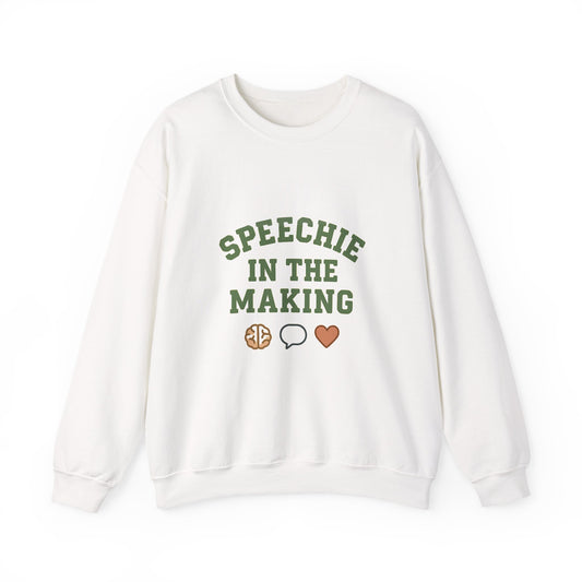 Speechie in the Making Sweatshirt | SLP Grad Student Crewneck | SLPA, CFY, Future Speech Therapist Gift | Brain, Speech Bubble, Heart Icons